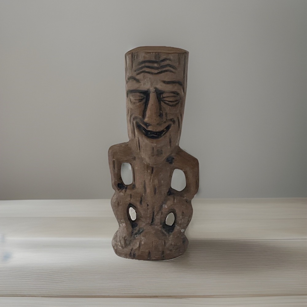 National Potteries Ohio Napco Japan Vintage Ceramic 7.5 in‎ Tiki God Figurine